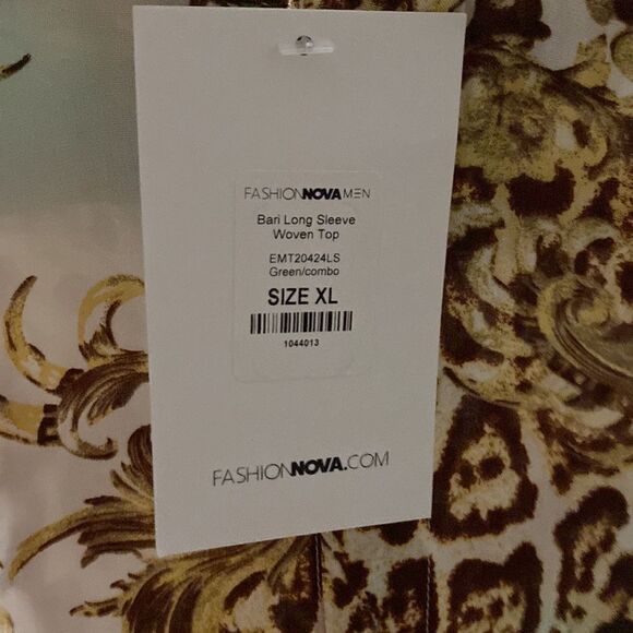 NWT Fashion Nova Bari Long Sleeve Woven Top Size - Large - Picture 13 of 13